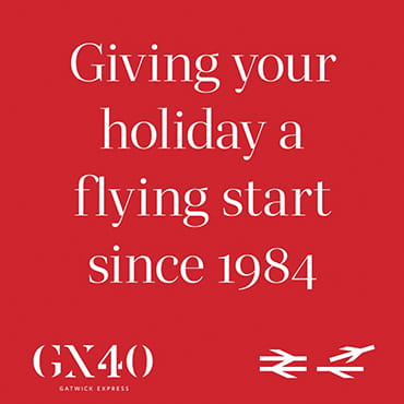 Graphic image - giving your holiday a flying start since 1984